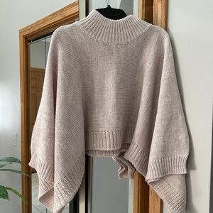 Bishop & Young Size S Mottled Rose Color Bat Wing Sleeve Sweater